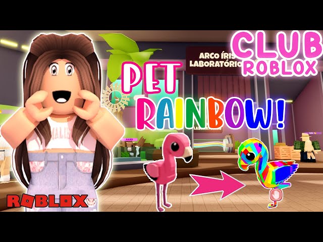 COMO FAZER QUALQUER PET RAINBOW NO CLUB ROBLOX!! 🦩