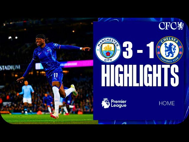 Noni Madueke Goal | Manchester City vs Chelsea 3-1 Highlights | Premier League 2024-2025