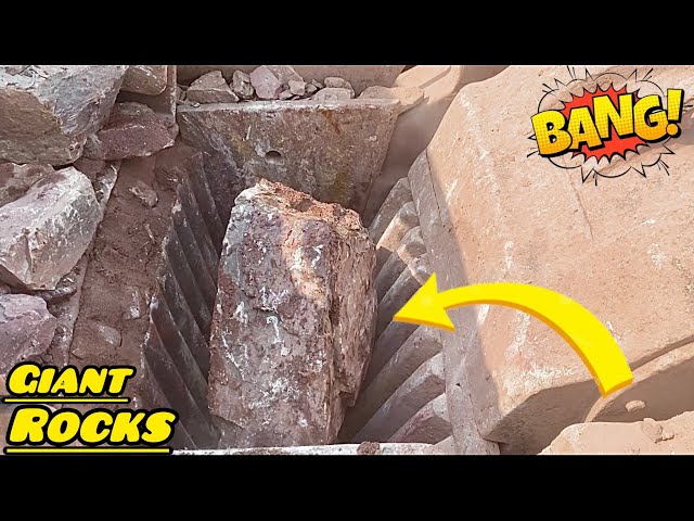 ASMR Giant Jaw Rock Stone Crushing-Soothing Sounds & Powerful Crushing. Sand crushing.#asmr #asmr