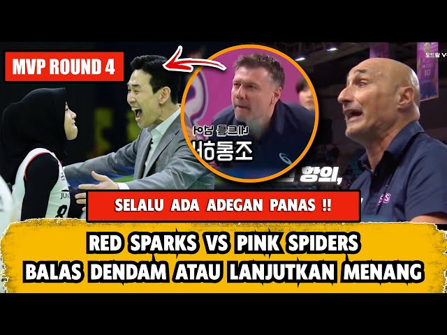 SELALU PANAS 🔥 RED SPARKS VS PINK SPIDERS, MEGAWATI KEJAR MVP ROUND 4, PREVIEW PERTANDINGAN