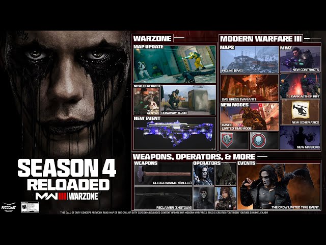 FULL MW3 Season 4 Reloaded Update Road Map! (NEW Events, Trailer, Content & MORE) - Modern Warfare 3