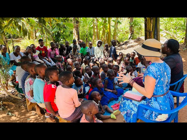 What it looks like to minister to and clothe 220 Ugandan village kids!