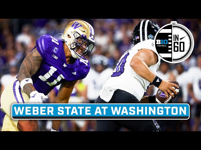 Weber State at Washington | Aug. 31, 2024 | B1G Football in 60