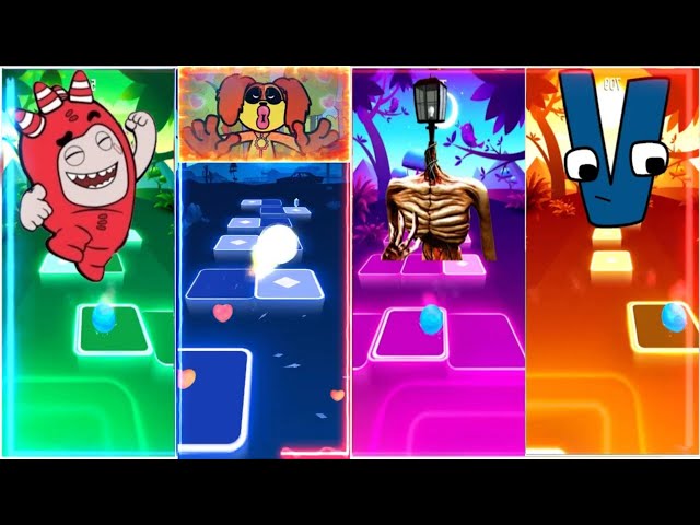 ODDBODS 🆚 SPONGEBOB 🆚 PEPPA PIG 🆚 CHOO CHOO CHARLES 🆚 SPIDER THOMAS -Tiles Hop EDM Rush!