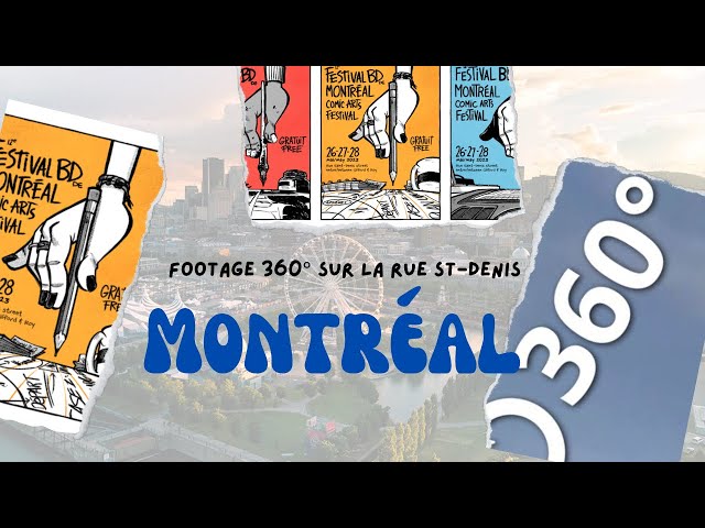 VR Footage 360° festival BD 2023 Montreal, Québec, CANADA