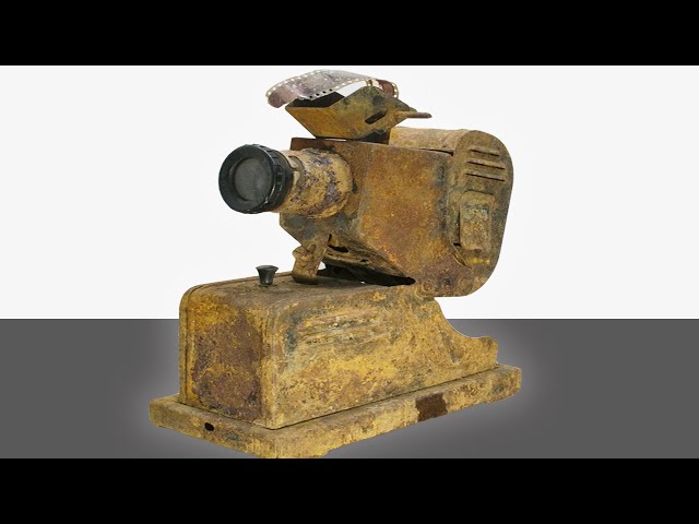 Restoration video of a 1956 filmoscope