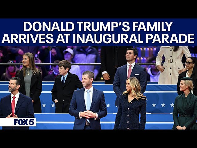 President Trump's family arrive at Capital One Arena for Inauguration Parade