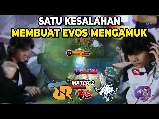 TOY TERCULIK.. EPIC COMEBACK TERJADI! EVOS VS RRQ MATCH 2 ESL