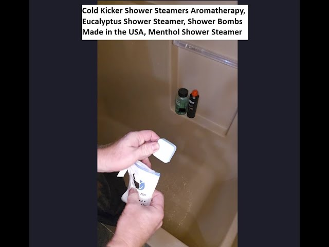 Cold Kicker Shower Steamers Aromatherapy, Eucalyptus Shower Steamer, Shower Bombs Made in the USA