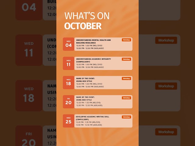 What's on October in VIT!