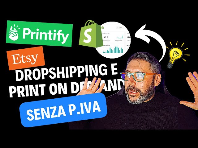 DROPSHIPPING SENZA PARTITA IVA con PRINTIFY e ETSY! Guadagnare con il Print on Demand