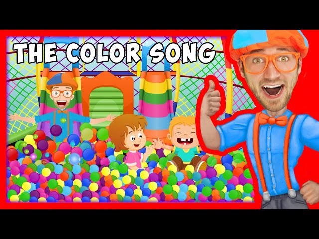 The Color Song by Blippi | Learn Colors for Toddlers