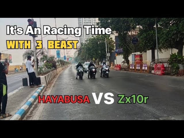 HAYABUSA vs Zx10r in Mumbai...