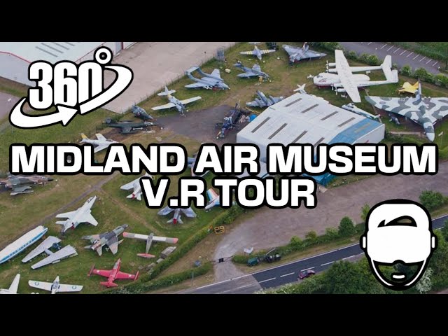 Midland Air Museum Tour F-4 Phantom II Harrier GR9 | 360 VR Video