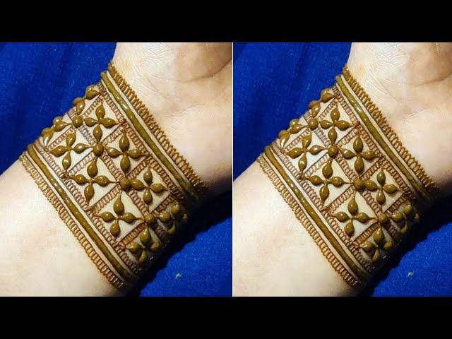 New Stylish Jewellery Mehndi Design For Hand😻Simple Mehndi Design For Beginner |Bridal malika mhndi