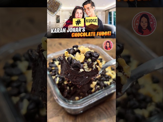 5 Ingredient Chocolate KUDGE 🤤 #shorts #fudgerecipe #chocolate #simplerecipe #viralrecipe #farahkhan