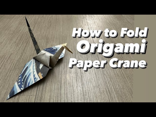 How To Make a Paper Crane - Origami Crane Easy - Beginners Step by Step Tutorial