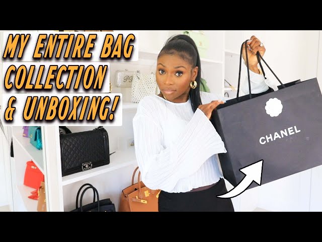 MY ENTIRE BAG COLLECTION + CHANEL UNBOXING!