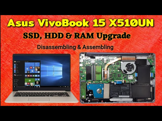 Asus VivoBook 15 X510UN | HDD, SSD And RAM Upgrade | Heating Issues | Disassembling & Assembling