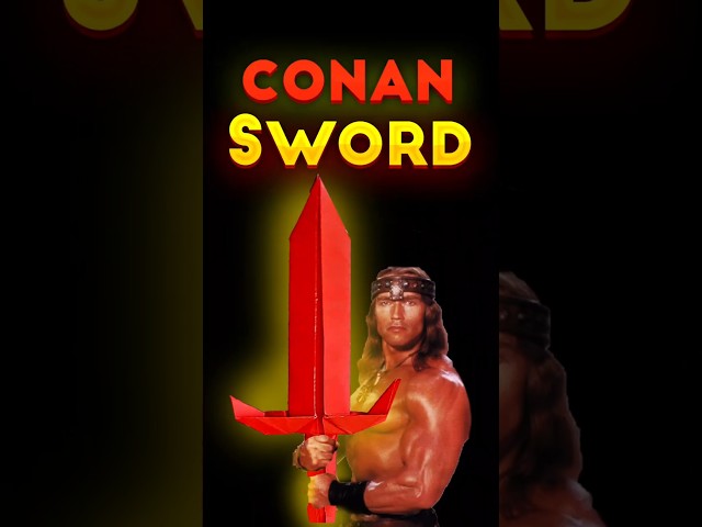 "Paper Has Never Been This Dangerous! ⚔️😆 DIY Origami Conan Sword!"