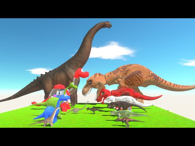 ALL Brachiosaurus Skins VS ALL T-Rex Skins | 1vs1 Dinosaur Tournament