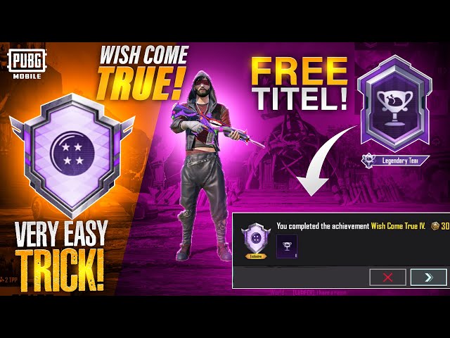 Wish Come True Achievement| Dragon Ball Trail | Legendary Team Title |PUBGM