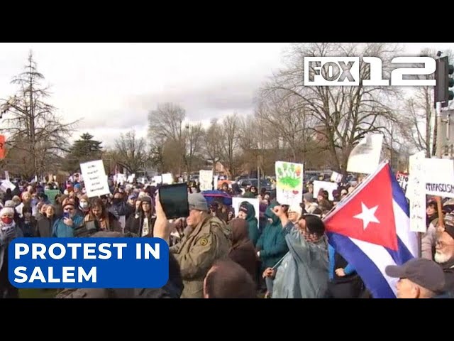 Anti-Trump protesters join national movement in Oregon