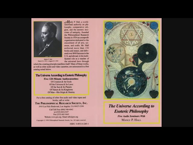 Manly P. Hall Of Creation & the Gods (Universe According to Esoteric Philosophy)