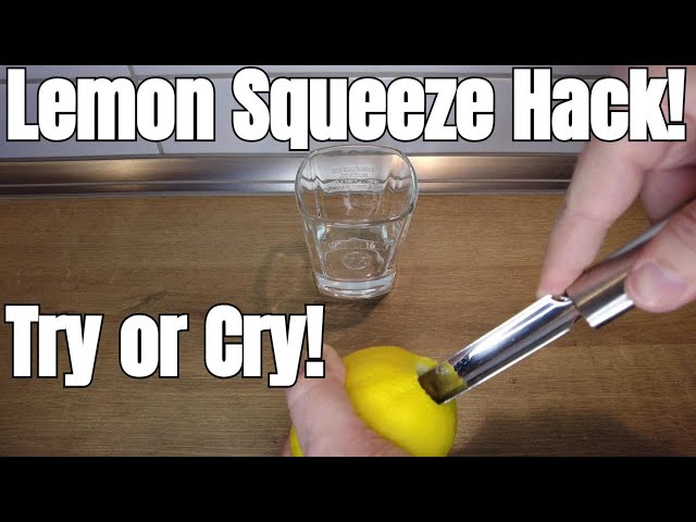 How to Squeeze a Lemon the EASY way!