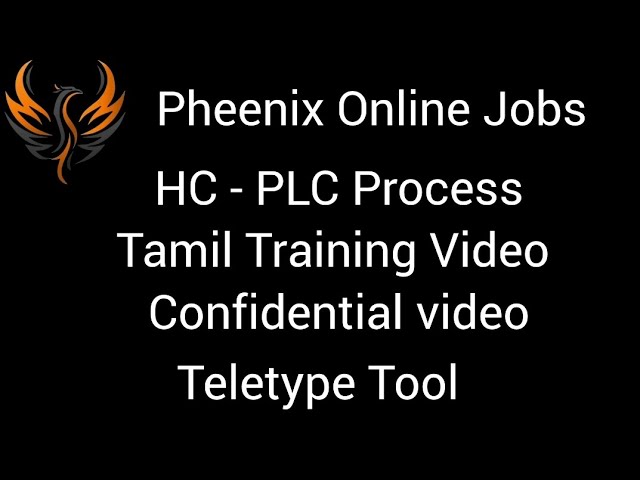 PLC - Tamil Brief training class