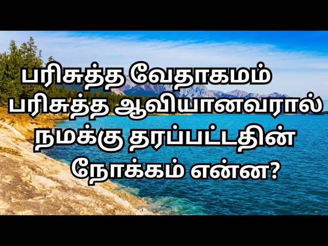 Bible study  பரிசுத்த வேதாகமம் பரிசுத்த ஆவியானவரால் நமக்கு தரப்பட்டதின் நோக்கம் என்ன  Holy Bible