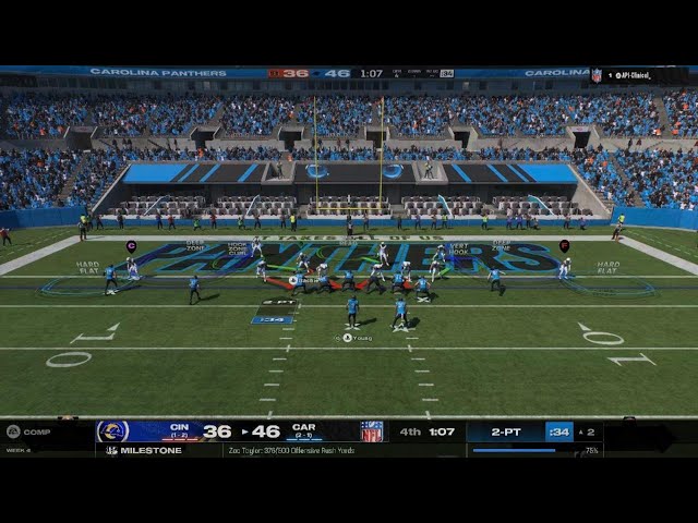 Bengals vs panthers-league play