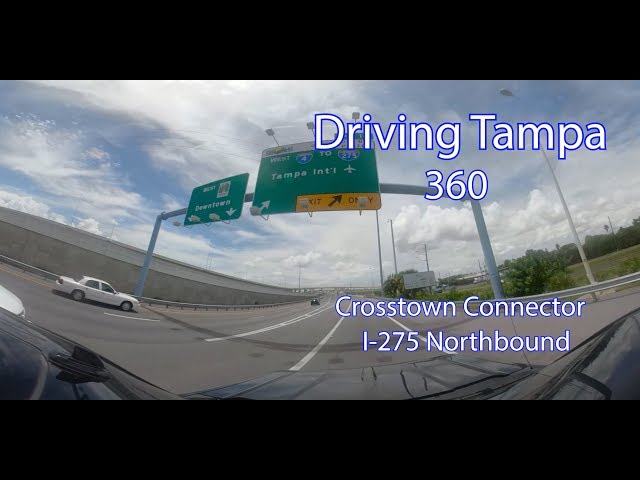 Driving Tampa - Crosstown Connector to I-75 Northbound