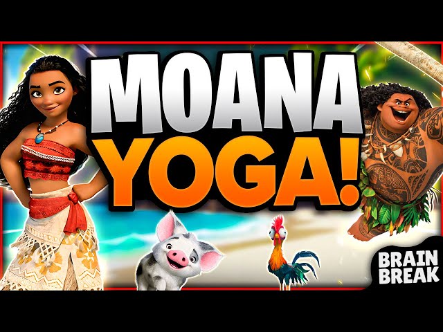 Moana Yoga 🌸 Yoga Brain Breaks For Kids 🌸 Moana 2 🌸 Cosmic Kids Yoga 🌸 Moana Kids Yoga