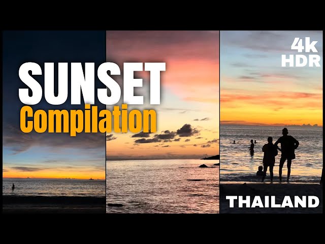 4k HDR colorful Sunsets And Sunrises with soothing piano