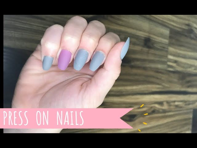 How To Apply False Press On Nails #false #nails #withme