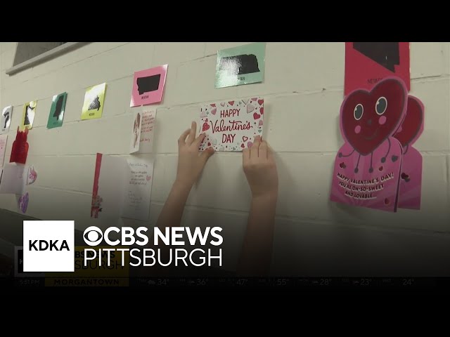 Third grade class uses Valentine's Day to learn about the world