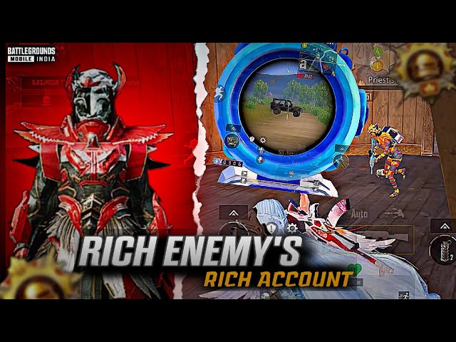 Rich Enemy’s🤑 Rich Account 💰| Conqueror lobby | #bgmi #pubgmobile