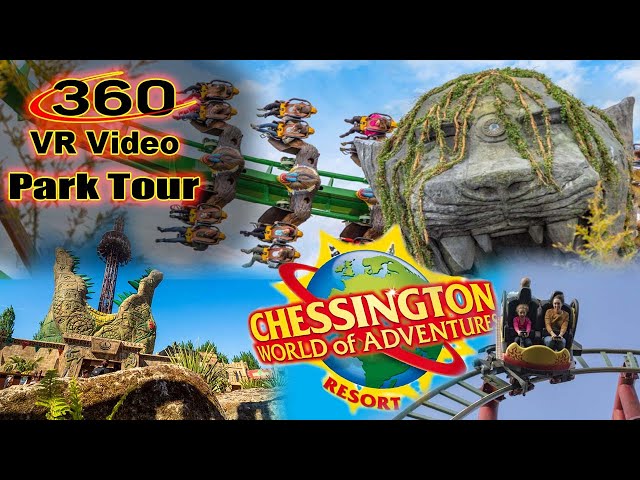 A Tour of Chessington World of Adventures. 360 degree VR from Insta360 X3 Video Best in Meta Quest 3