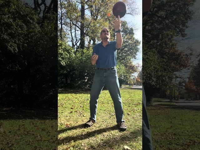 Brett juggling a bowling ball, lacrosse ball & ping pong ball