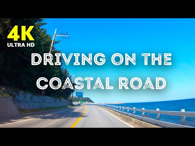 4K Drive Video | Driving on coastal road | South Korea East Coast Landscape