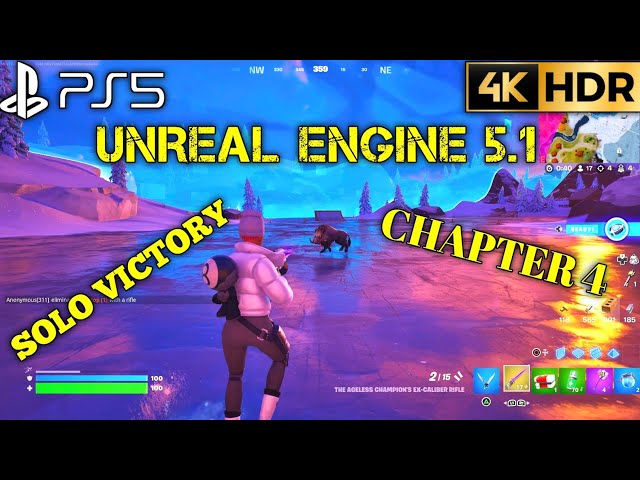 PS5 Graphic Looks Amazing Unreal Engine 5.1 FORTNITE Chapter 4 Solo Victory Gameplay 4K 60FPS HDR