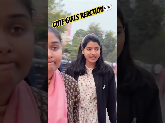 Cute girls Reaction👀 ❤‍🔥#viralshort#youtubeshorts #reaction #support