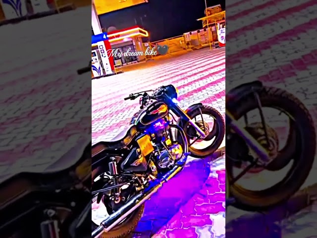 My dream bike 🖤🖤 #shortvideos #viralvideos #bulletlover #bulletmodifiedstandard