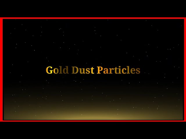 GOLD DUST PARTICLES