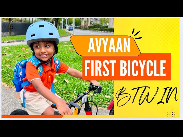 My Son Avyaan’s Chinese New Year Surprise 🎁🚴 | His First Bicycle Reaction! #BTWIN #cny #kids