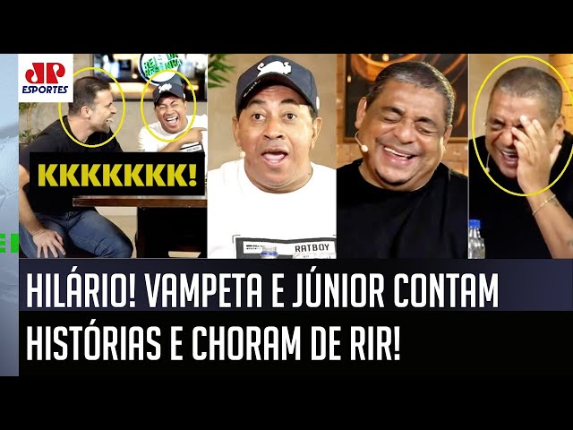 SENSACIONAL! Vampeta e Júnior contam HISTÓRIAS HILÁRIAS, e geral CHORA DE RIR! | RESENHA ABSURDA