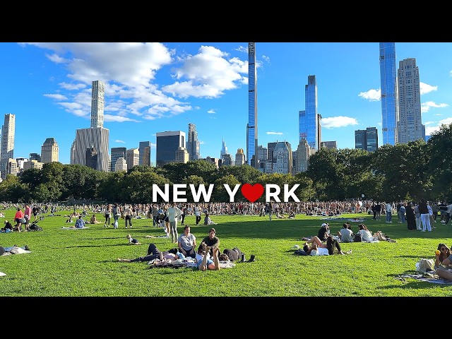 [4K]🇺🇸NYC walk: A Perfect Sunny Day in Central Park, New York City🗽🚕  Sep. 2024.