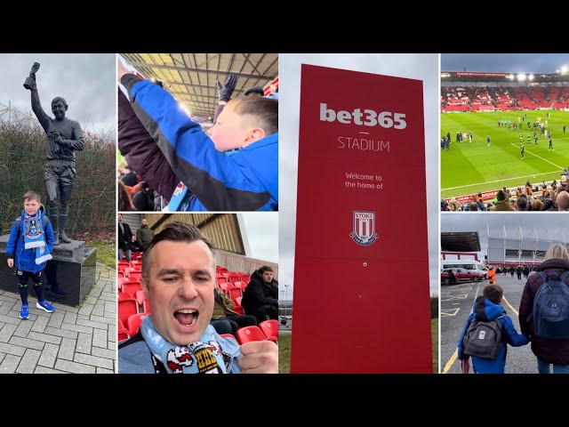 Jonas away match day @StokeCity vs @CoventryCityFC  on a mild wet February Saturday afternoon!!