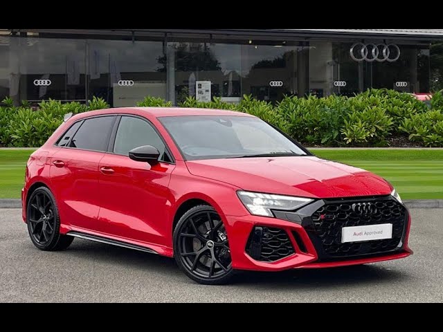 Approved Used Audi RS3 RS 3 Sportback Carbon Black 400 PS S tronic | Stoke Audi | YY22 OEH